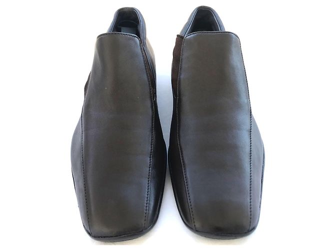 Prada Slipper aus Leder Braun - Ansicht 9