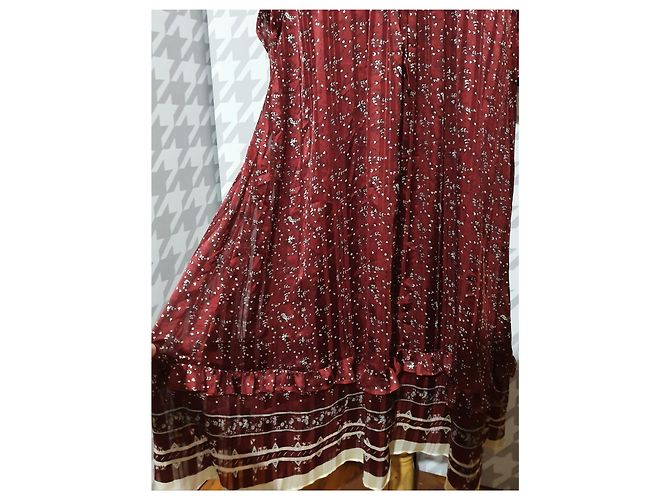 & Other Stories Maxikleid Dunkelrot Polyester Größe 36 Bordeaux - Ansicht 3