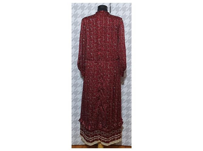 & Other Stories Maxikleid Dunkelrot Polyester Größe 36 Bordeaux - Ansicht 4
