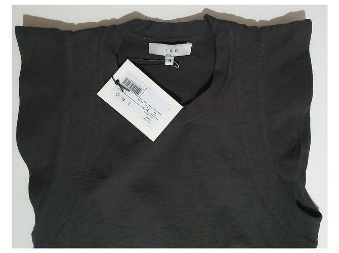 Vestido negro Iro de algodón - vista 2