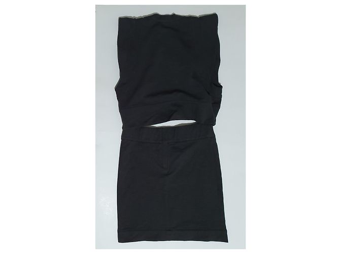 Vestido negro Iro de algodón - vista 3