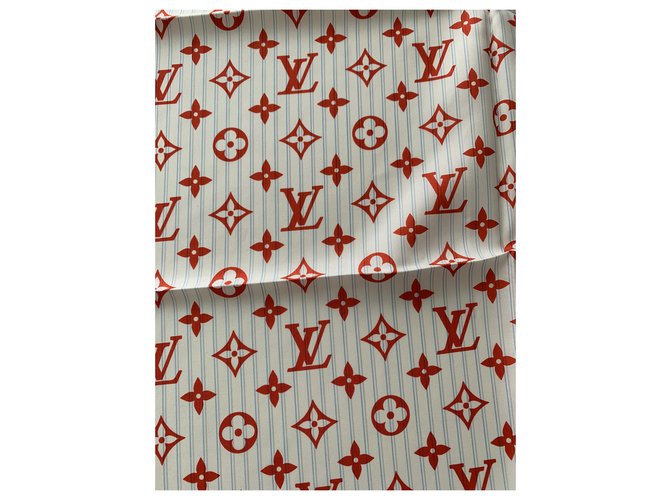 Louis Vuitton Bufandas de seda Roja - vista 3