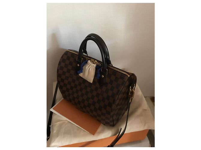 Louis Vuitton Speedy 30 cinturino a scacchi nuovo - vista 2