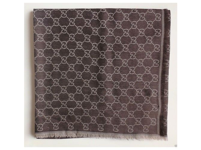 GGWEB GUCCI SCIARPA STOLA MARRONE NUOVA - vista 2
