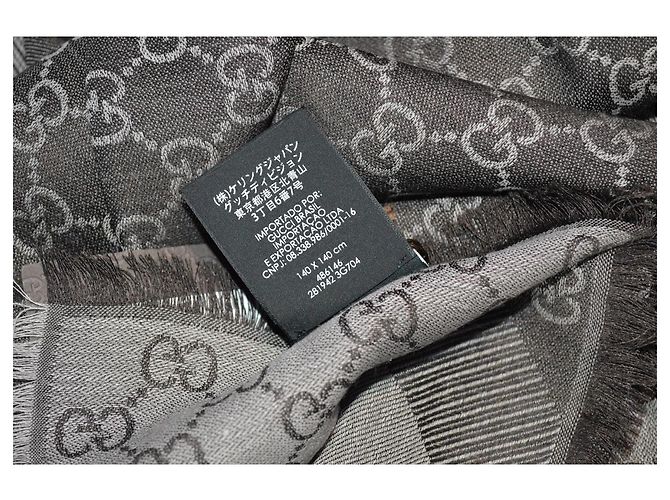 GGWEB GUCCI SCIARPA STOLA MARRONE NUOVA - vista 3