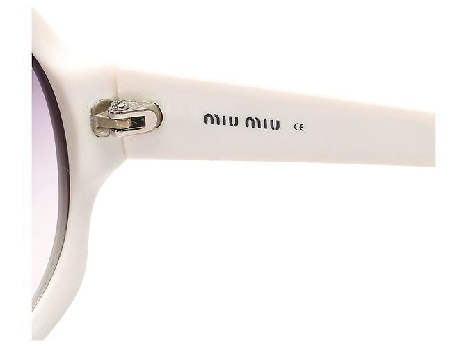 Gafas de sol polarizadas redondas negras Miu Miu - vista 6