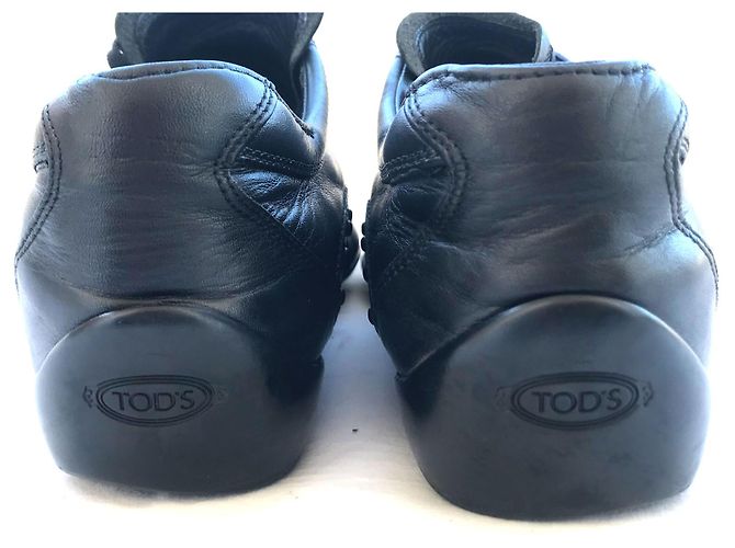 Sneakers Tod's Gommino in pelle nera Nero - vista 3