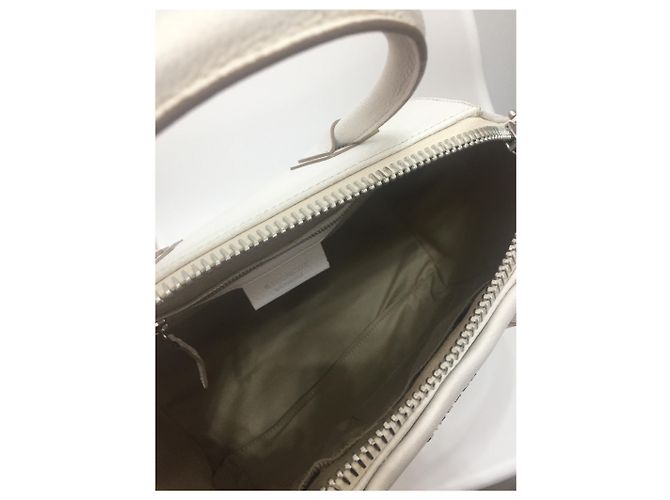 Borsa a mano Givenchy Antigona Piccola Bianca in Pelle Bianco - vista 7
