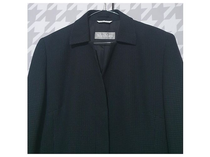 Blazer Max Mara Negro Algodón Viscosa - vista 2