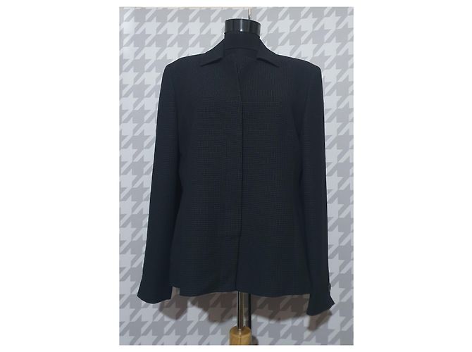Blazer Max Mara Negro Algodón Viscosa - vista 3