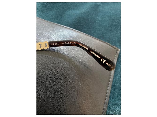 Stella Mc Cartney Gafas de sol Stella McCartney Marrones con Cadena Castaño - vista 2