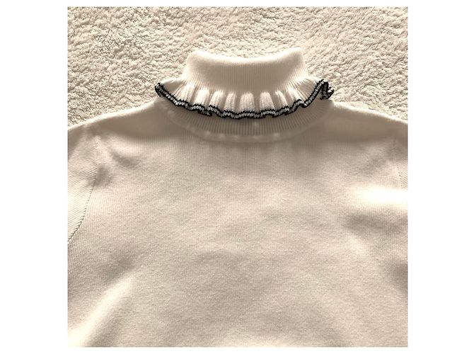 Jacadi Jersey de algodón de canalé blanco - vista 3