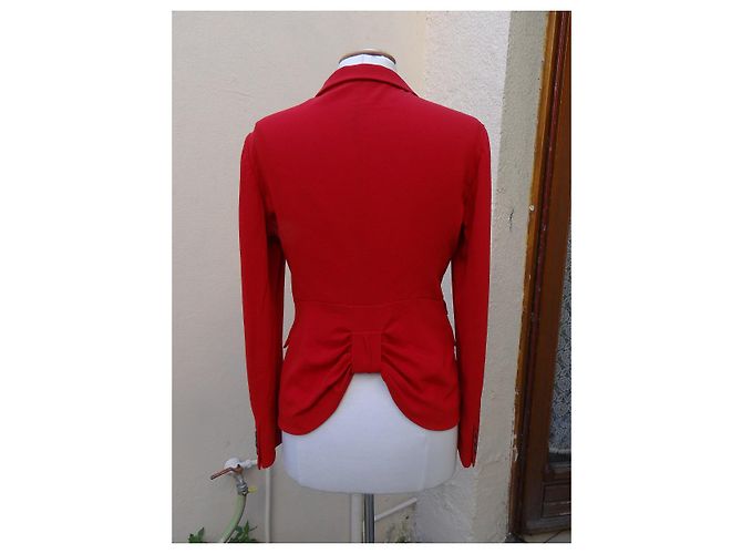 Blazer Prada Rojo de Lana y Seda Roja - vista 2
