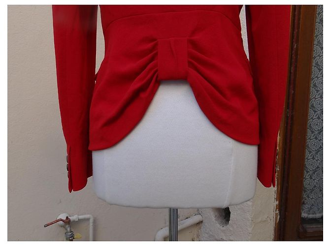 Blazer Prada Rojo de Lana y Seda Roja - vista 3
