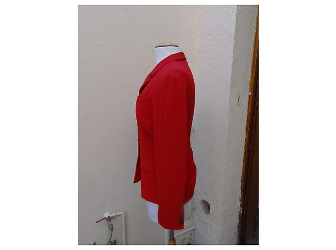 Blazer Prada Rojo de Lana y Seda Roja - vista 5