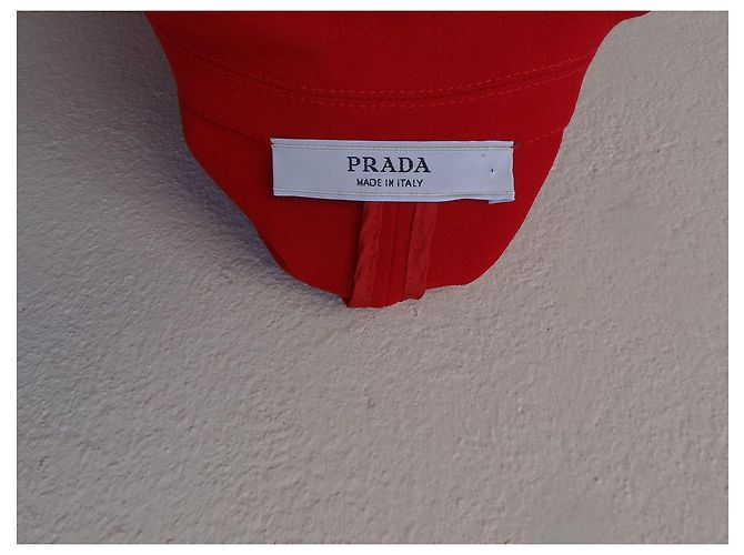 Blazer Prada Rojo de Lana y Seda Roja - vista 8