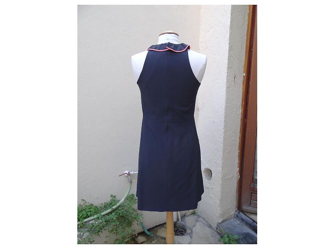 Chloé Kleid marineblau aus Viskose Größe 36 - Ansicht 9