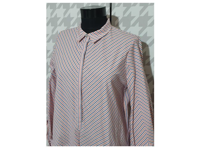Camicetta a righe Munthe Plus Simonsen Rosa Blu Bianca Multicolore - vista 2