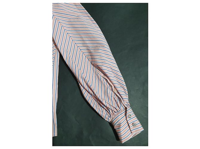 Camicetta a righe Munthe Plus Simonsen Rosa Blu Bianca Multicolore - vista 5