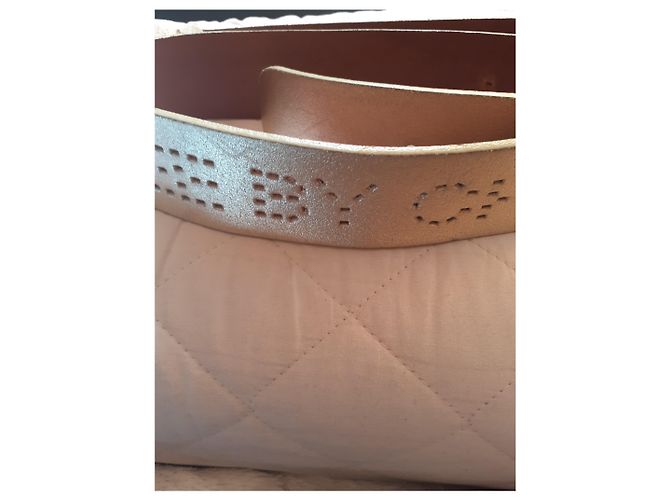 Cinturón See by Chloé de piel dorada 90 cm Dorado - vista 4