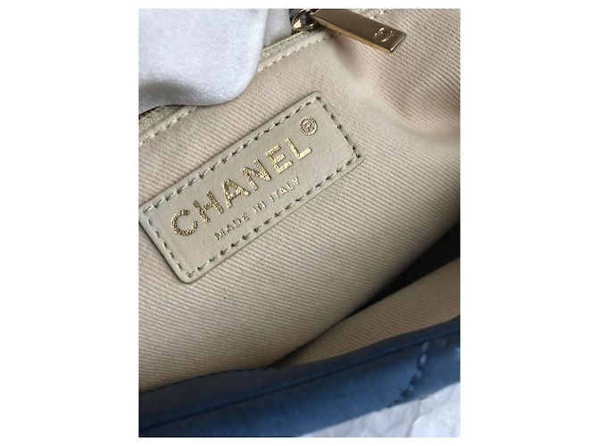 Timeless Chanel Bolsa de couro clássico limitada com caixa e saco para o pó Azul - Ansicht 14