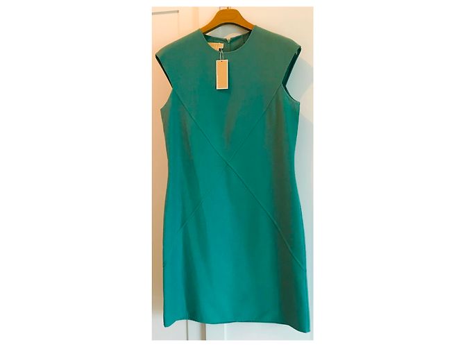 Michael Kors Wollkleid Blau Grün - Ansicht 12