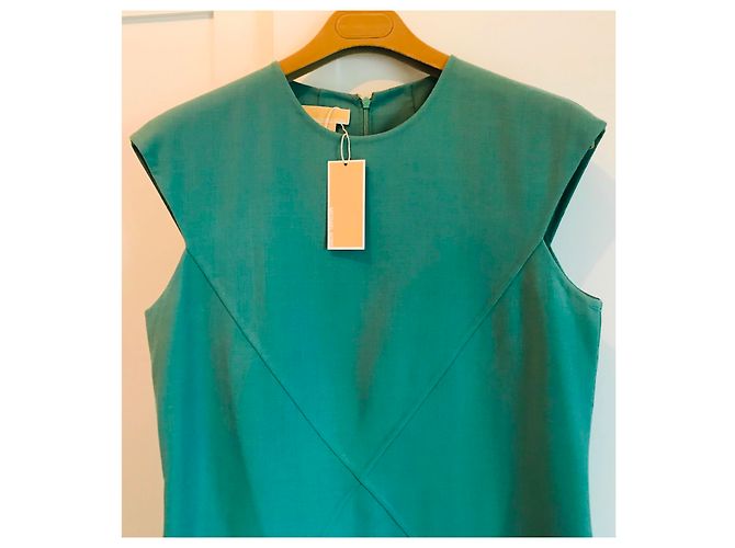 Michael Kors Wollkleid Blau Grün - Ansicht 2
