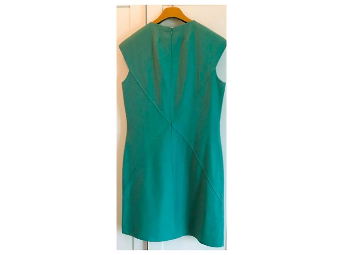 Michael Kors Wollkleid Blau Grün - Ansicht 4