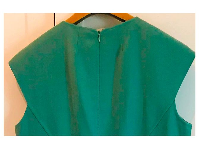 Michael Kors Wollkleid Blau Grün - Ansicht 9