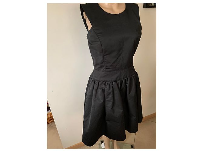 Reiss Leah Kleid schwarz aus Polyester Fit and Flare - Ansicht 3