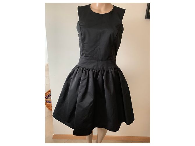 Reiss Leah Kleid schwarz aus Polyester Fit and Flare - Ansicht 4