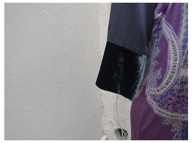 Etro Kleid aus Seide und Viskose mit Samtdetails Mehrfarben - Ansicht 3