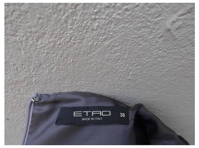 Etro Kleid aus Seide und Viskose mit Samtdetails Mehrfarben - Ansicht 8