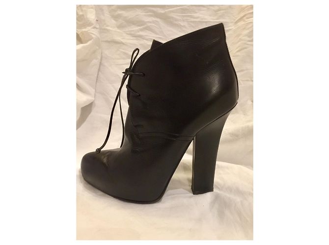 Stivaletti Bottega Veneta con allacciatura Nero - vista 11
