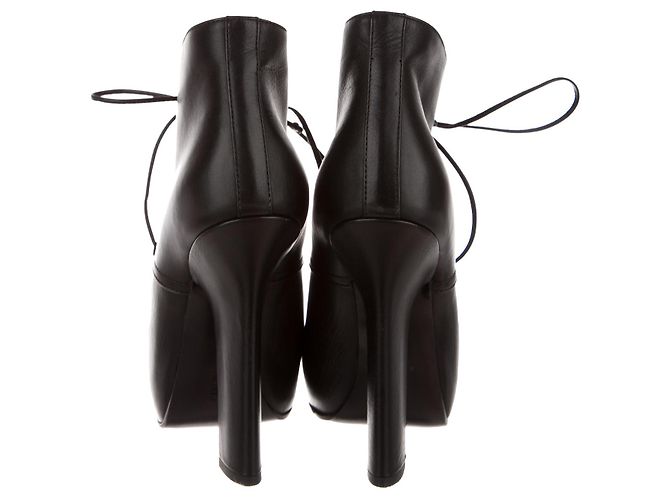 Stivaletti Bottega Veneta con allacciatura Nero - vista 3