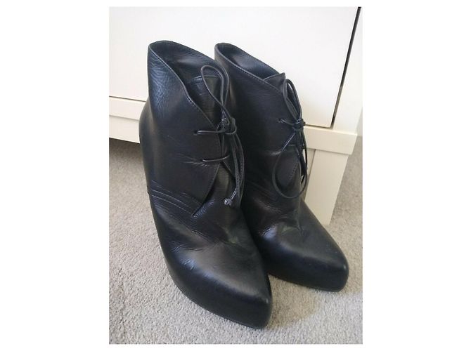 Stivaletti Bottega Veneta con allacciatura Nero - vista 5