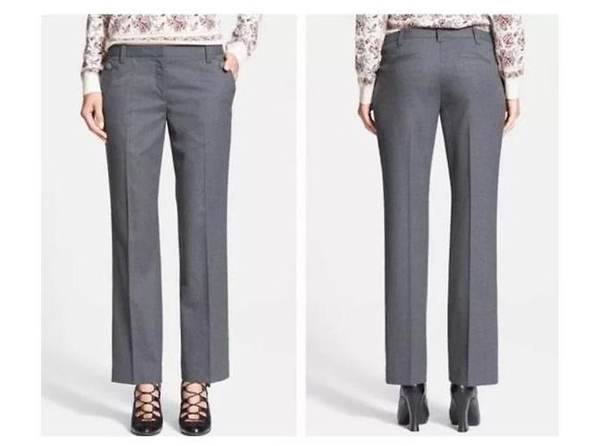 Tory Burch Kane Wollhose Grau - Ansicht 2