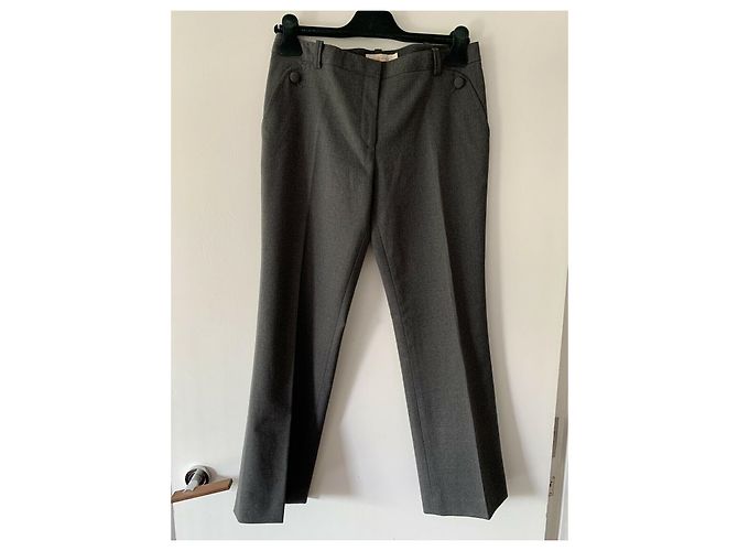 Tory Burch Kane Wollhose Grau - Ansicht 3