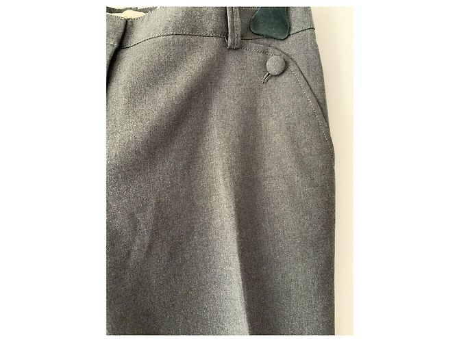 Tory Burch Kane Wollhose Grau - Ansicht 7