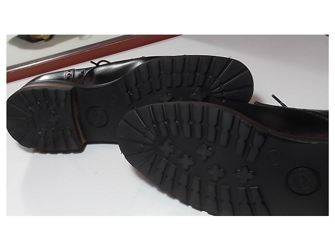 Autre Marque Scarpe Derby Hardridge in pelle nera Nero - vista 10