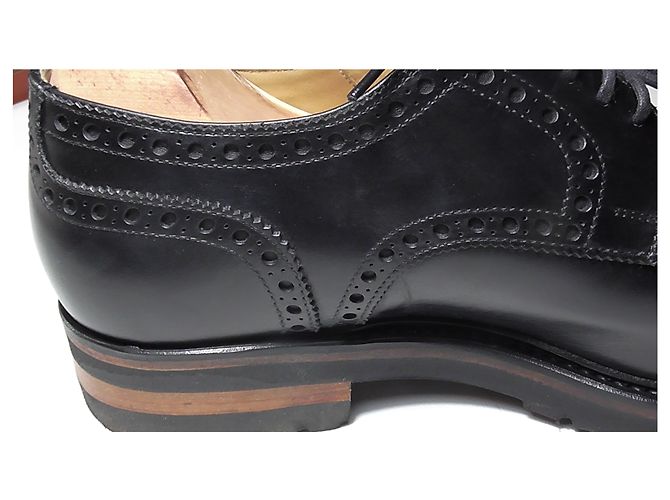 Autre Marque Scarpe Derby Hardridge in pelle nera Nero - vista 5