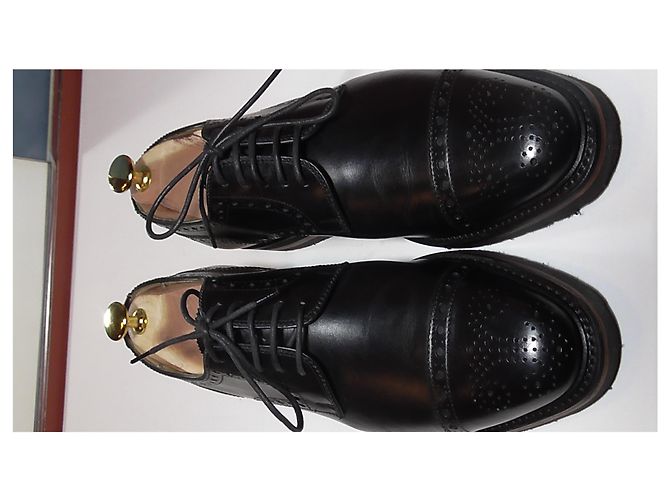 Autre Marque Scarpe Derby Hardridge in pelle nera Nero - vista 6