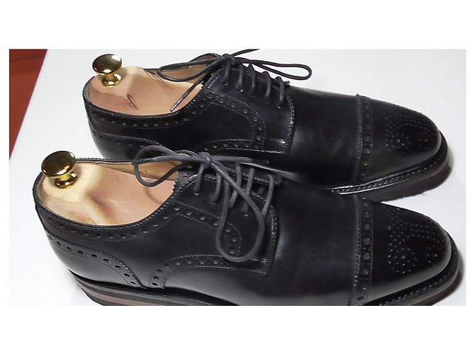 Autre Marque Scarpe Derby Hardridge in pelle nera Nero - vista 7