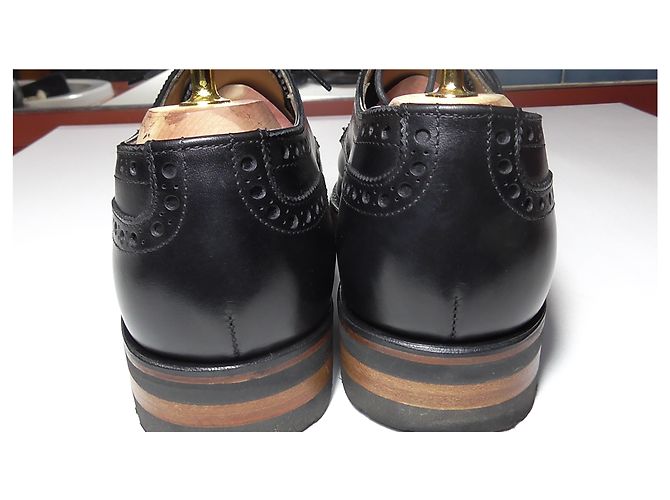 Autre Marque Scarpe Derby Hardridge in pelle nera Nero - vista 9