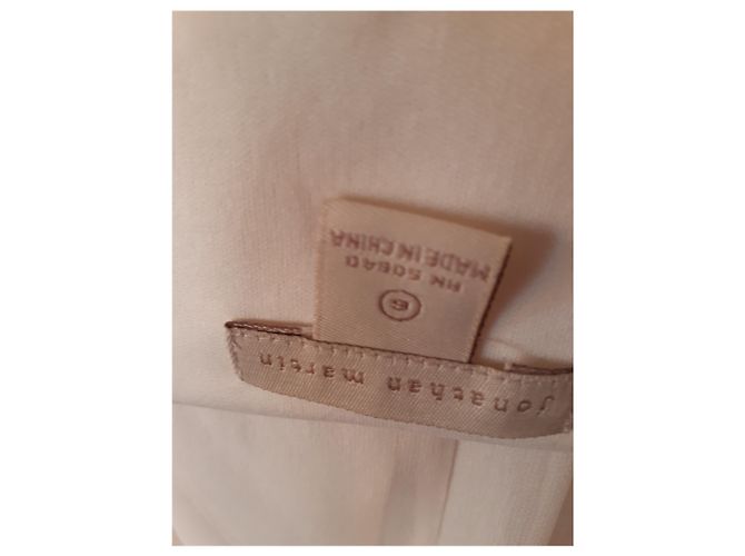 Autre Marque Jonathan Martin Seidenkleid Eggshell Aus weiß - Ansicht 2