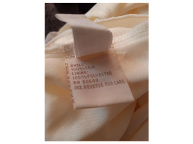 Autre Marque Jonathan Martin Seidenkleid Eggshell Aus weiß - Ansicht 4
