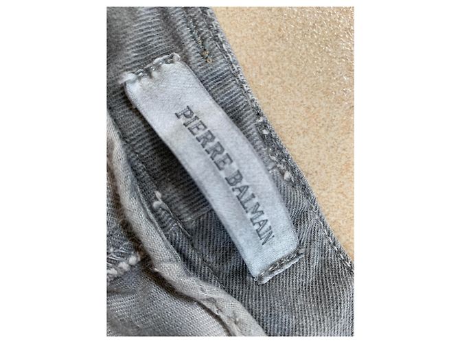Pierre Balmain Cropped Jeans Grau Denim - Ansicht 6