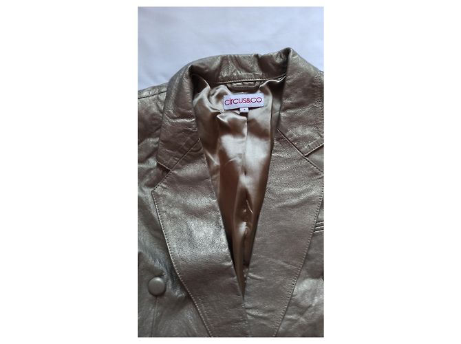 Circus & Co Lederjacke in Gold Golden - Ansicht 4