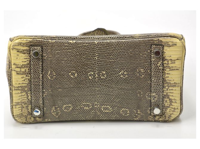 Hermès Birkin 25 en cuir lézard Multicolore - vue 2