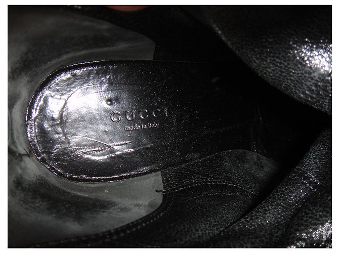 Stivaletti Gucci in suede nero 38 IT - vista 2